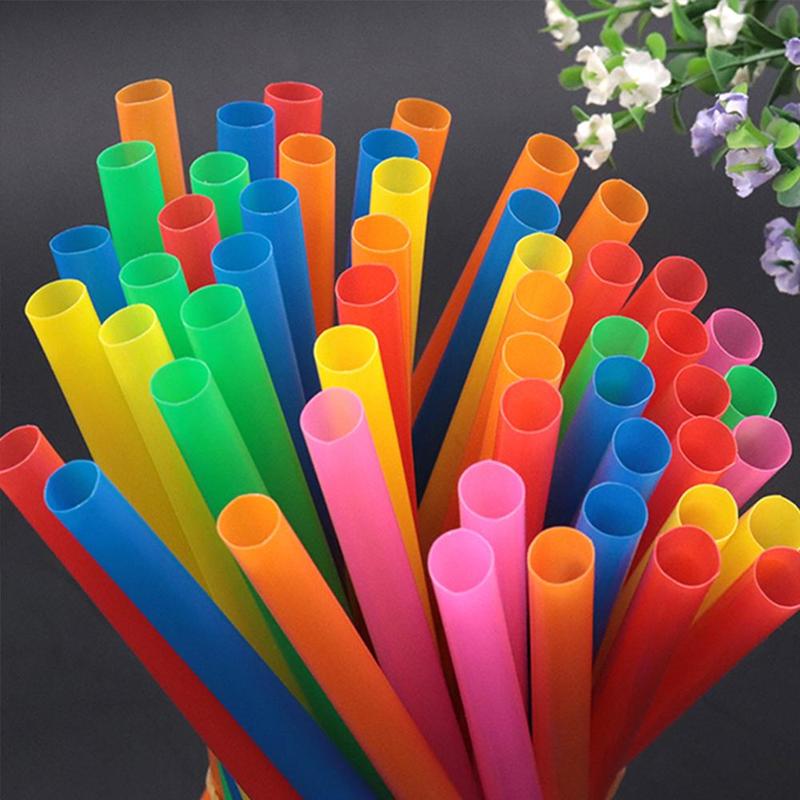 Thick plastic straws - 100% real plastic