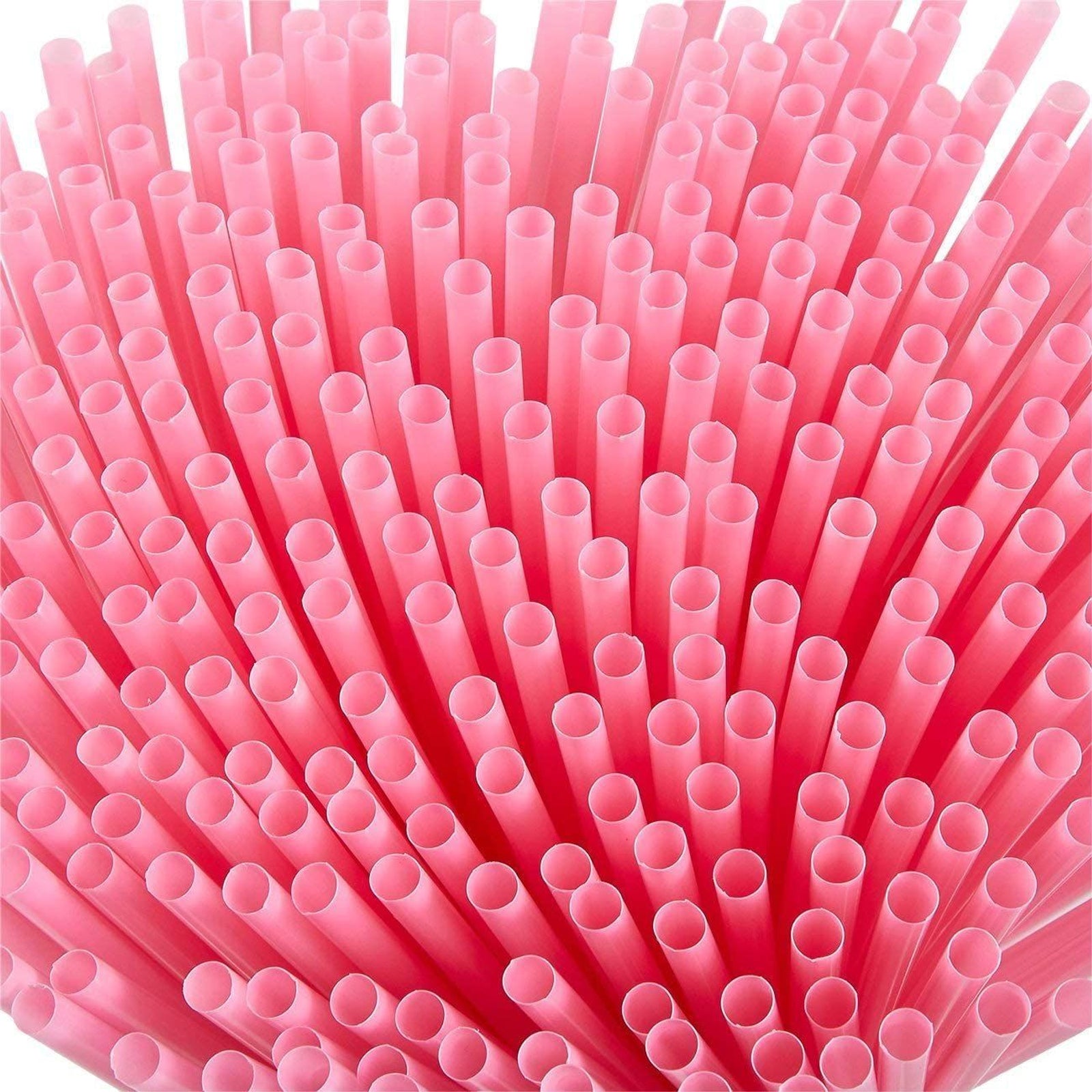 Canudos de plástico regulares - 100% plástico real