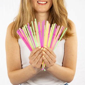 Regular plastic straws - 100% real plastic